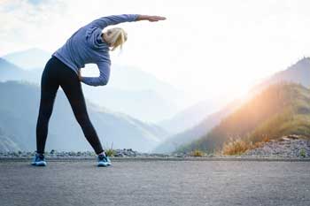 woman-stretching